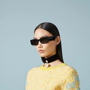 NEW Gucci GG1426S 002 Dark Havana Brown Unisex Rectangle Sunglasses GG 1426s